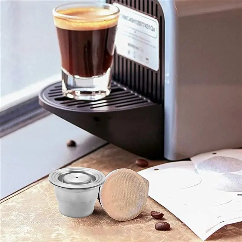 AC39-Coffee Capsule, Nespresso Refillable Capsules Reusable Nespresso Pod Espresso Coffee Pod Stainless Steel Compatible