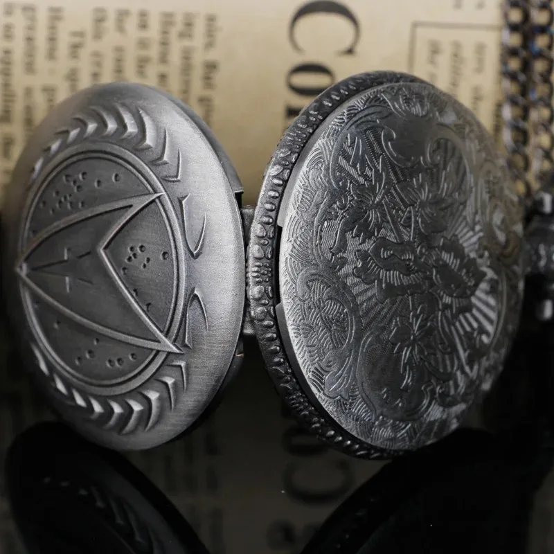 Steampunk 클래식 쿼츠 무브먼트 회중 시계 회중 시계 목걸이 체인 선물 Relogio De Bolso 어린이 여성 남성을위한