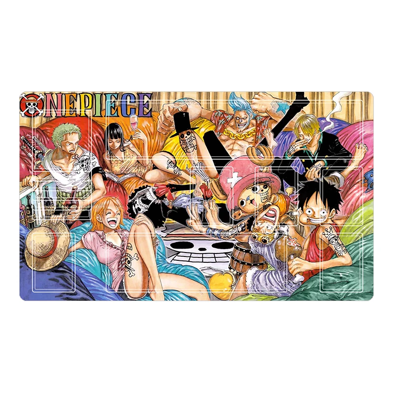 One Piece OPCG Cards Pad Luffy Zoro Sanji Nami Chopper Robin DIY Anime Game Characters 600X350mm Single Player Battle Card Mat