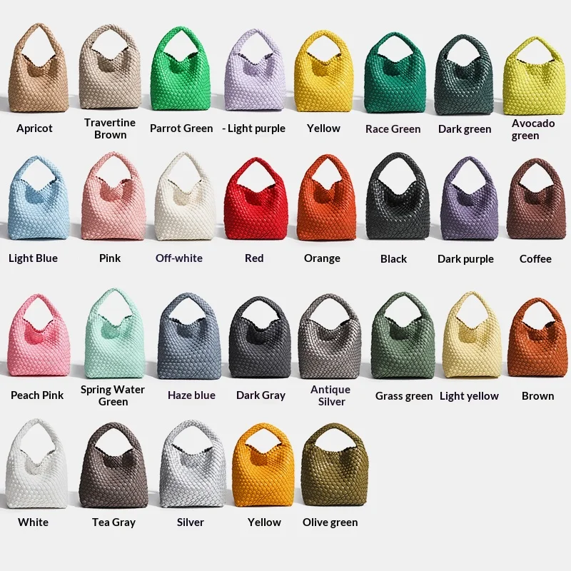 Women Woven Tote Bag Luxury Designer Handbag Large Capacity Soft Shoulder Bag Fashion Vintage Bucket Bag Casual Daily Travel view 3