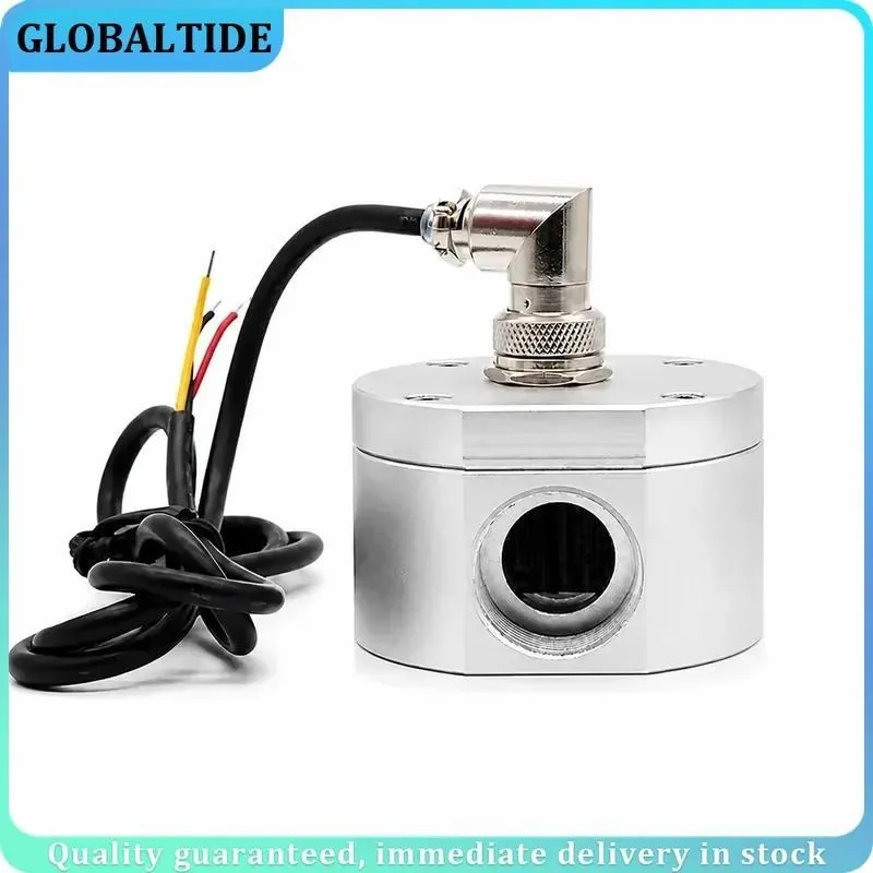 Oval Gear Flowmeter Oil Flow Sensor Industrial Aluminum DC3.5-24V DN8-25 Pulse Output Power Plant Hydraulic Fluid Measurement