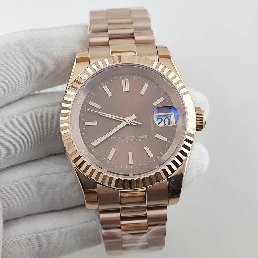 カスタマイズされた時計 NH35 36 ミリメートル/39 ミリメートルレディース/メンズ自動機械式時計サファイア自動オイスター時計