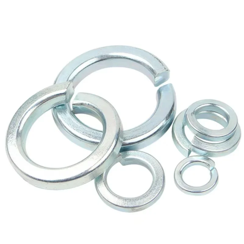 2-100PCS M2 M2.5 M3 M4 M5 M6 M8 M10 M12 ~ M27 Gasket spring pad Open elastic gaskets Springs washer Manganese steel galvanized