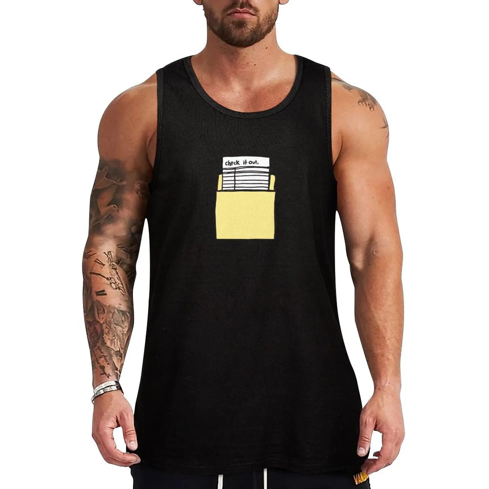 Check it Out Tank Top Bodybuilding shirt sleeveless vest men summer t-shirts for men