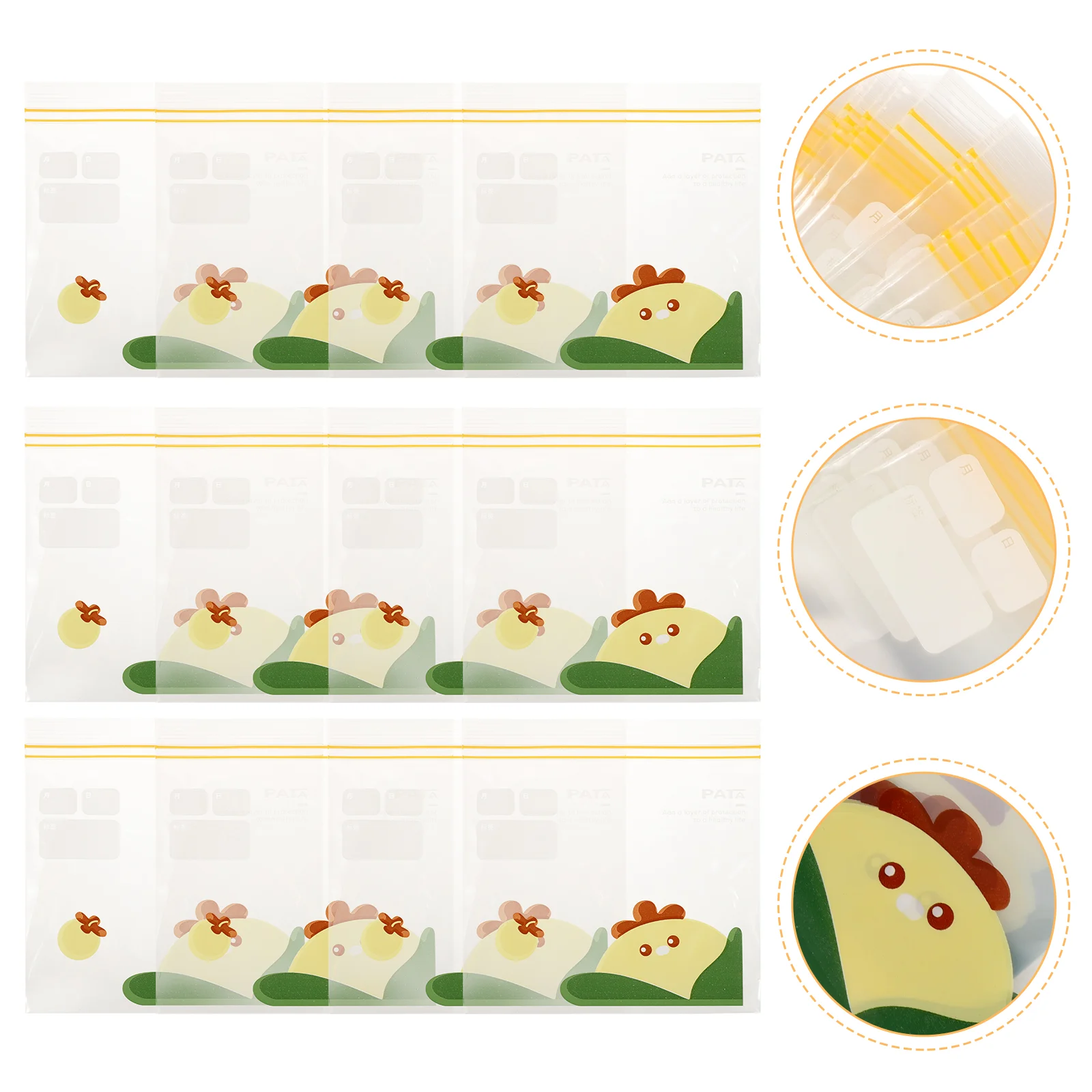 

30 Pcs to Go Food Container Leak-proof Bags Reusable Freezer Thickened Sealing Vegetable