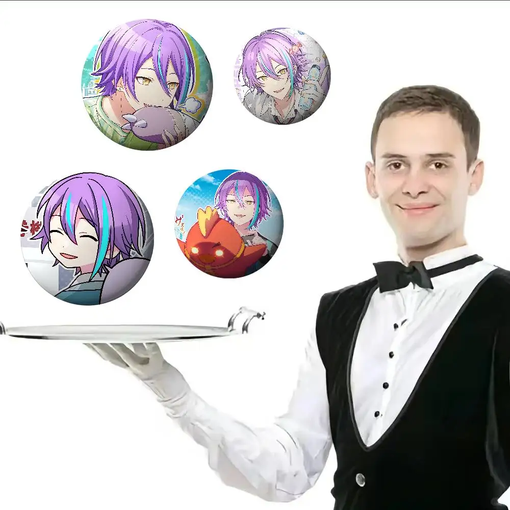 أنيمي K-كامشيرو روي شارات شارات الكرتون دبابيس مستديرة على ظهره سترة الاكريليك زر دبابيس جمع الهدايا #6