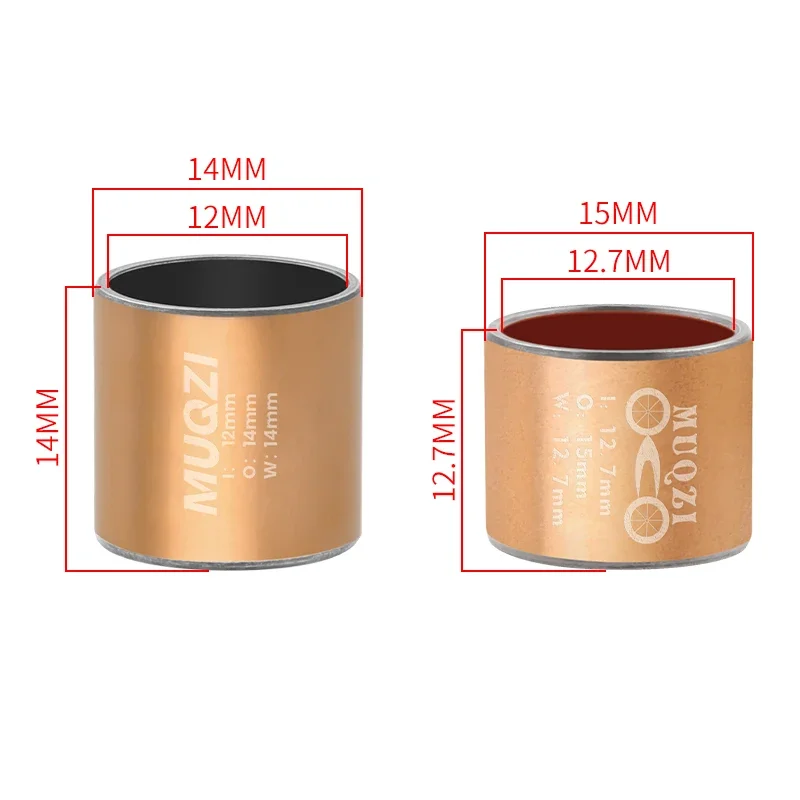 MUQZI جلبة الصدمات الخلفية 12 مم 12.7 مم محول ممتص الصدمات للدراجة #4