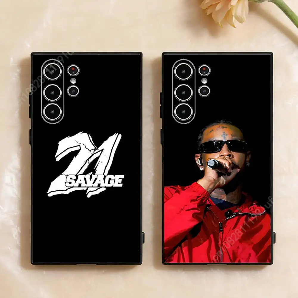 Rapper 21 S-Savage Phone Case for Samsung Galaxy S30 26 25 Ultra Plus S24 23 22 FE Lite S21 20 TPU Cover