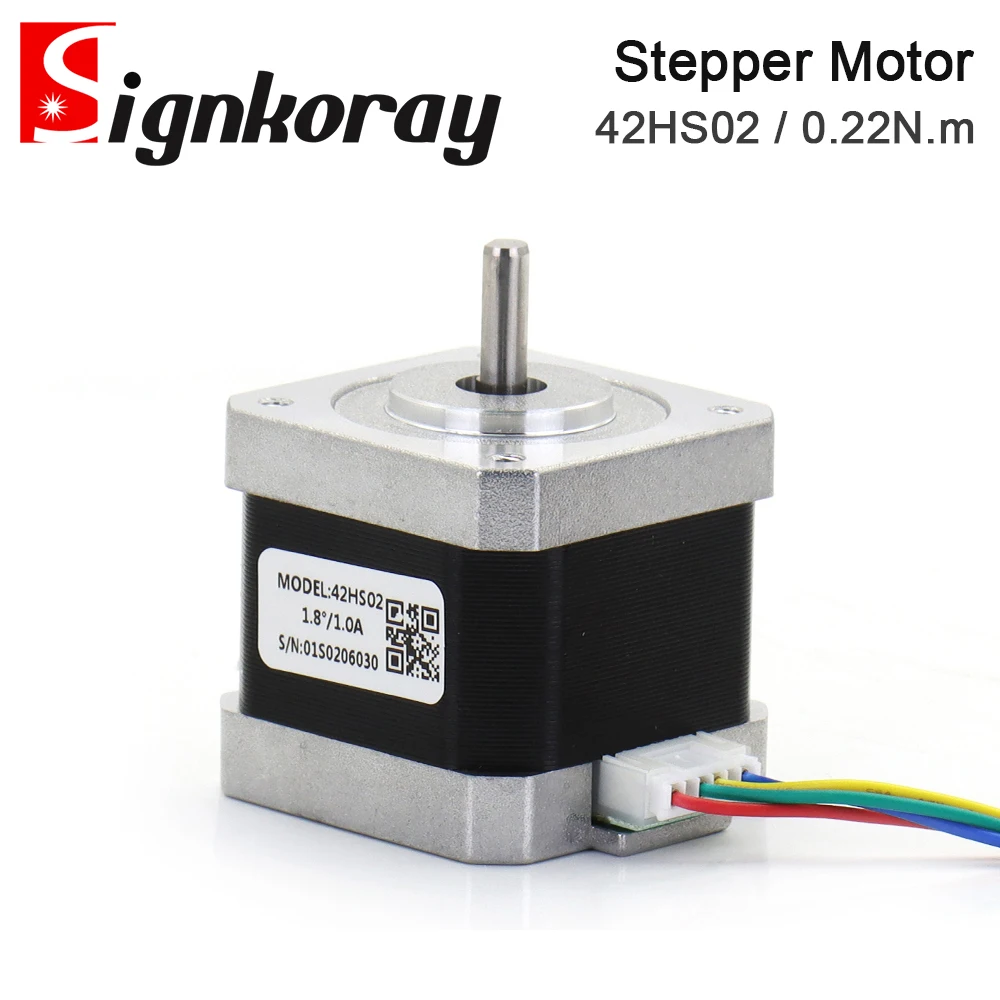 SignkoRay Leadshine Nema17 2Phase Stepper Motor 42HS02 0.22N.m Shaft Dia.5mm Length 14mm For Co2 Laser Cutting Engraving Machine