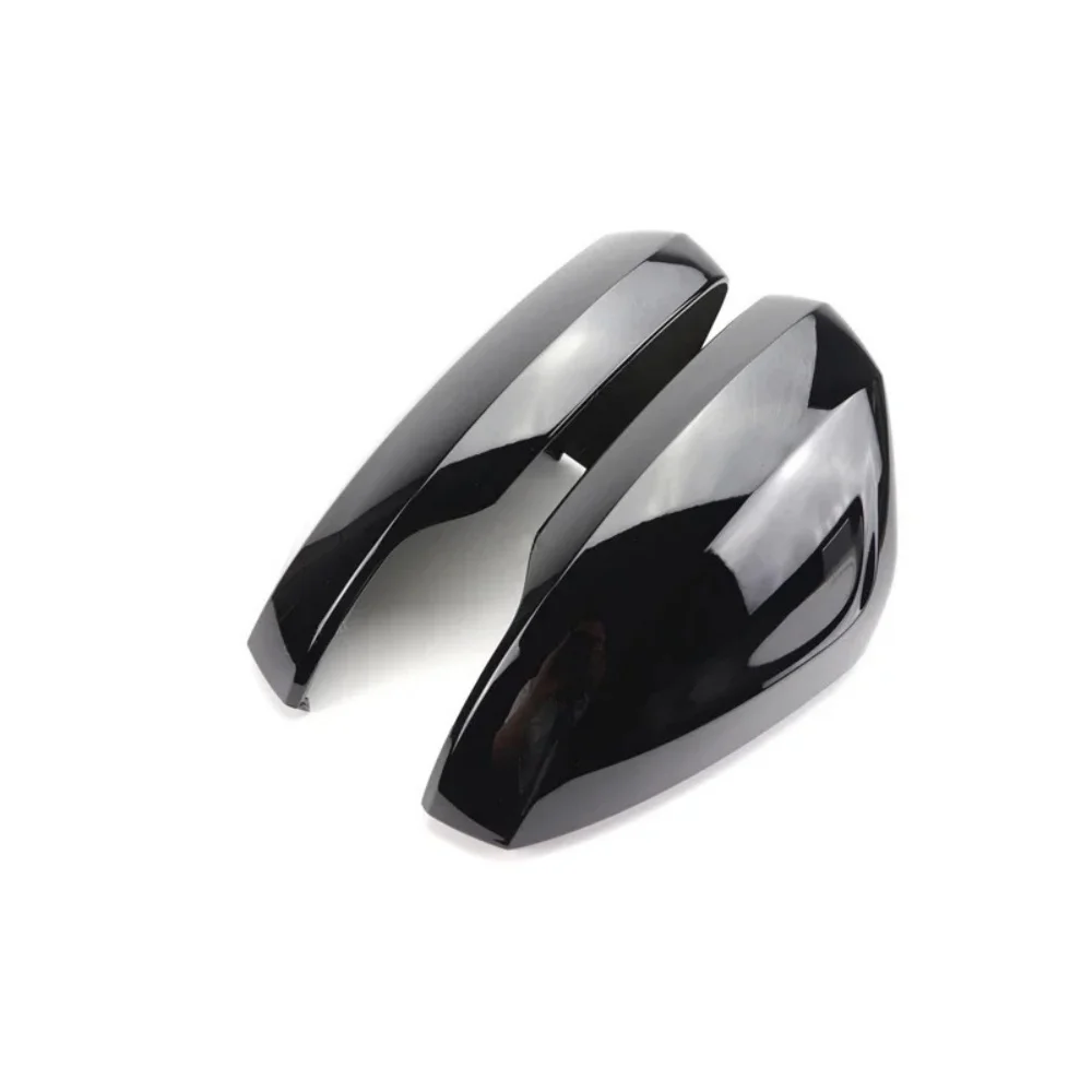 الغطاء الواقي مرآة الباب قذيفة ل Volkswagen Polo AW BZ 2017-2023 لامع أسود ألياف الكربون اكسسوارات الرؤية الخلفية للسيارة