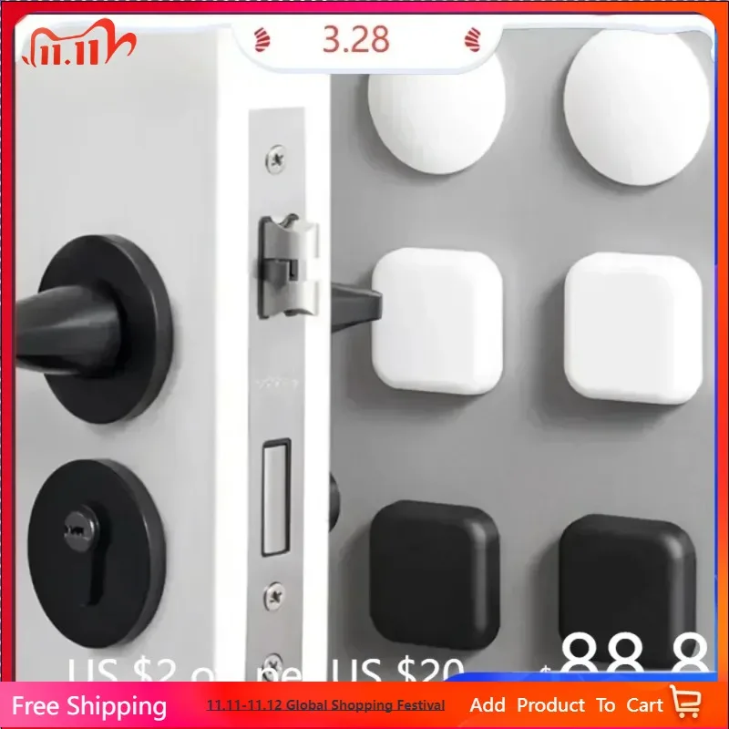 

3D Silicone Anti-collision Wall Stickers Home Decoration Bedroom Door Baby Room Furniture Self Adhesive Hockproof Mute Protectiv