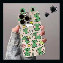 귀여운 3D 개구리 눈 케이스 커버, Infinix Note 30 40 30i 11 12I GT 10 Hot 40 Pro 30 Play 30i Tecno Spark 10 20 POVA 3 4 5 Pro