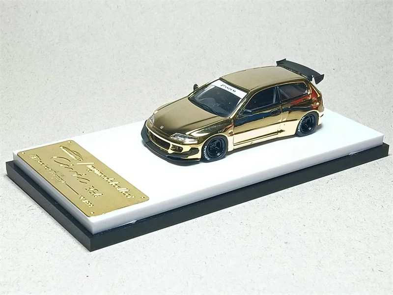 **Pre-Order** Model Collect MC 1:64 CIVIC EG6 / Evolution EVO VII Chrome Gold Diecast Model Car