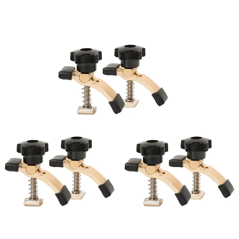 HHTL 6 قطع مجموعة مشابك تثبيت صغيرة، مشبك توجيه CNC لأعمال النجارة وأشغال المعادن، مع آلة توجيه CNC 3018 #1