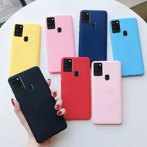 Custodia di lusso per Samsung galaxy A21S A11 A12 A32 A42 A52 A72 5G A10 A21 A21S A31 A41 A51 A71 A50 A70 Funda de Cover posteriore in silicone