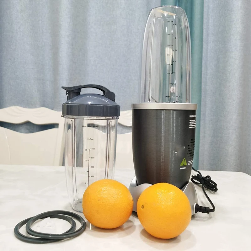 Nutribeブレンダー交換部品、1カップと1ブレード、栄養アクセサリー、600w、900wと互換性があります