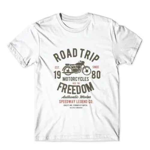 Road Trip Tshirt  Motorcycle Tshirt 100% Cotton Premium Tee NEW