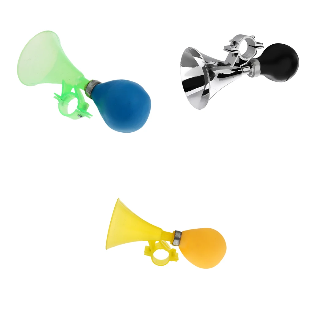 Kids Children Bicycle Scooter Bike Cycling Air Horn Squeeze Honking Horn Hooter Bugle Bell 3 Color Bicycle Bell Accessories