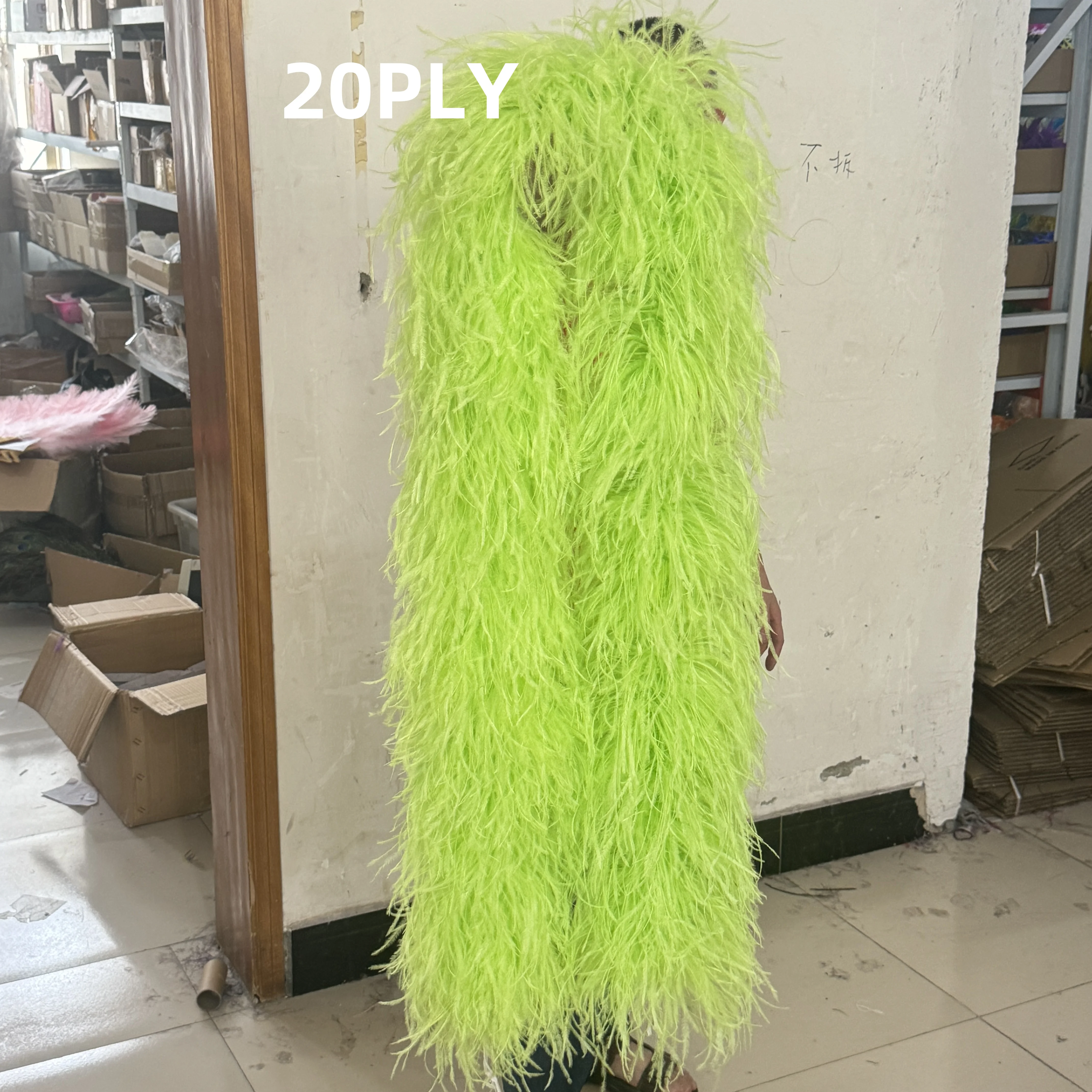 

1 to 20 Ply Ostrich feathers boa 2 Meter Natural Ostrich feathers Boa trims for Costume Clothing Sewing Accessory Multicolors