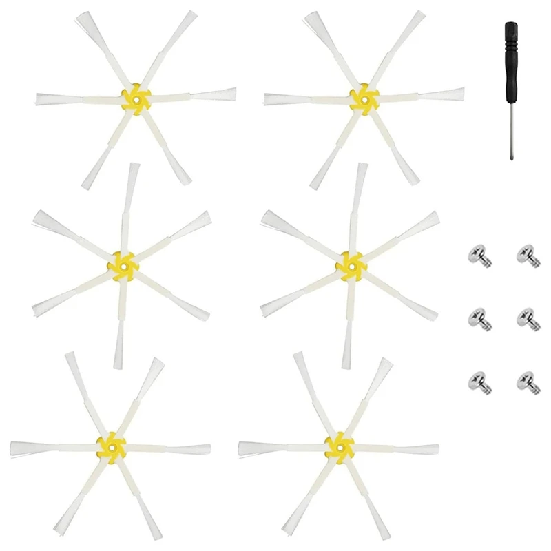 6 Corner Side Brushes For Irobot Roomba 600/700/500, Side Brushes Replacement Spare Parts