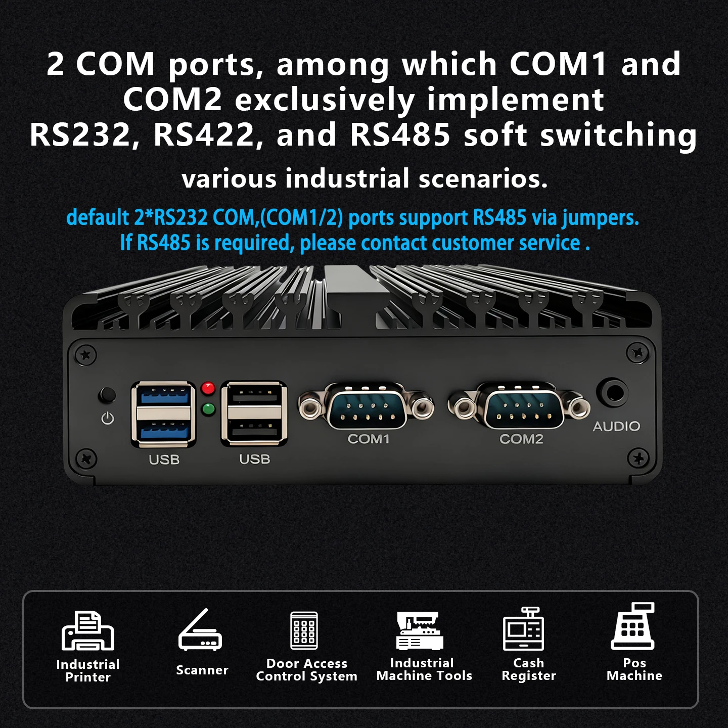 Mini computadora industrial Intel N150 16GB DDR5 2xHD DP Triple pantallas Windows 11/Linux Dual Lan 2x RS232 COM PC industrial 4G