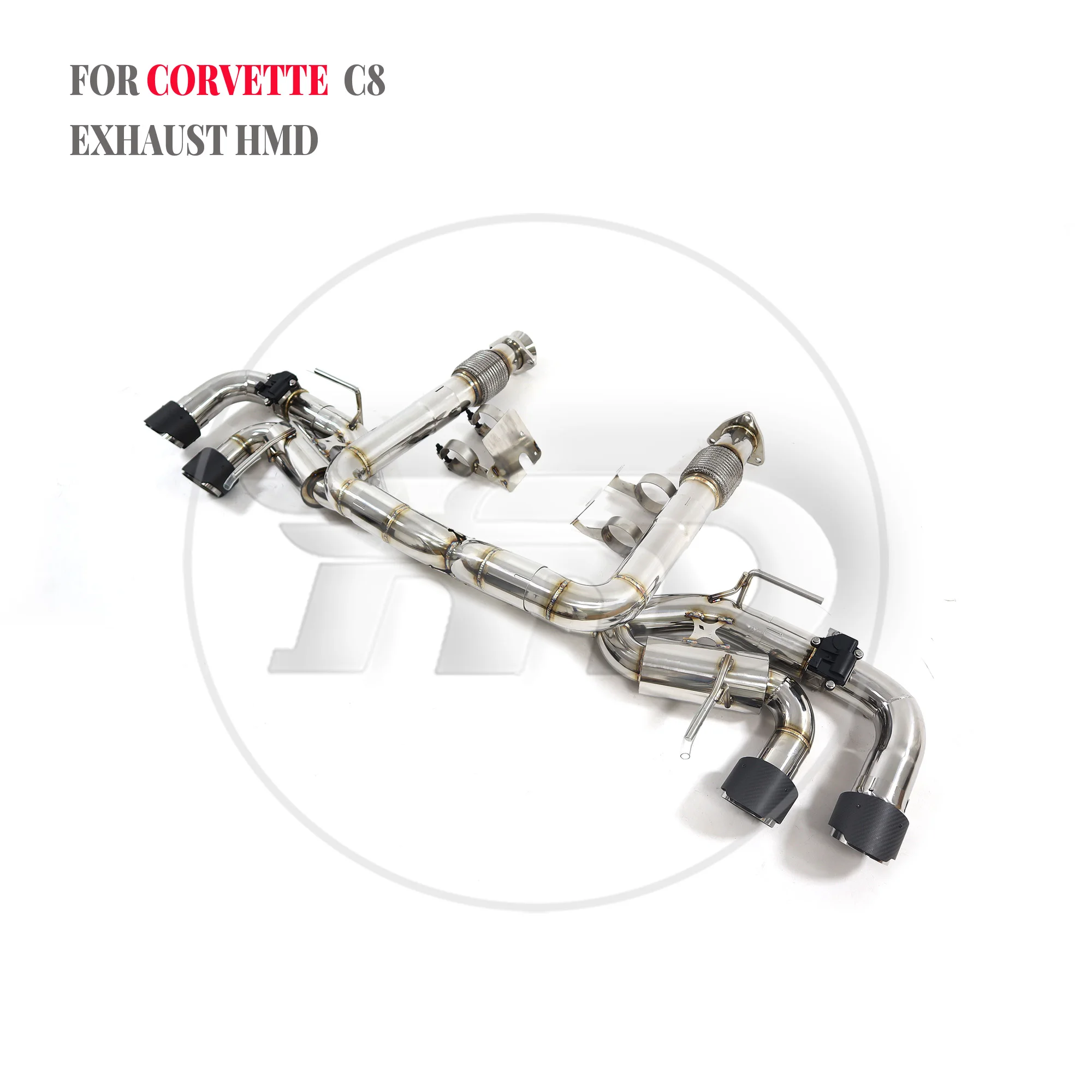 HMD Stainless Steel Exhaust System Performance Catback For Chevrolet Corvette C8 Muffler With Valve