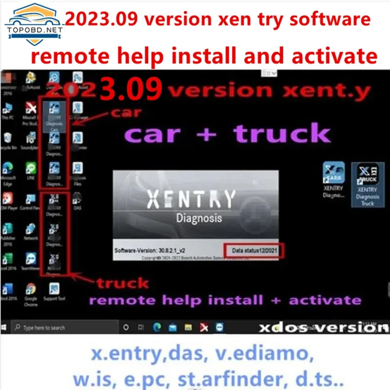 2023.09 MB Star Xentry DAS Software Diagnostic for C4/C5/C6 openport 2.0 remote install and activate xentry 2023.09 software