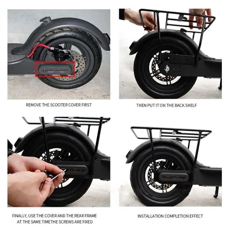

652F Electric Scooter Luggage Cargo Rack Aluminum Alloy Scooter Luggage Carriers