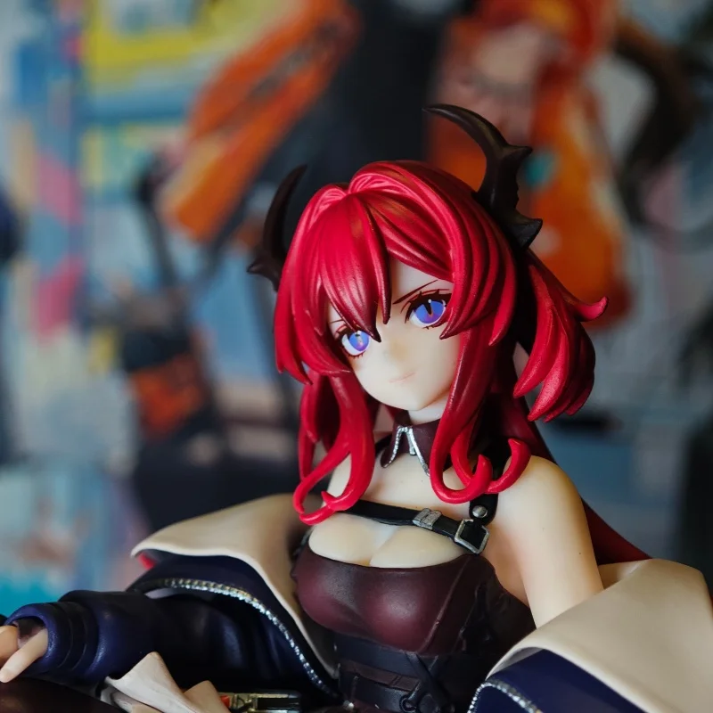 arknights-surtr-アニメフィギュア-15-センチメートル本物のゲームキャラクターデスクトップ装飾ヌードルストッパーコレクション模型玩具ギフト