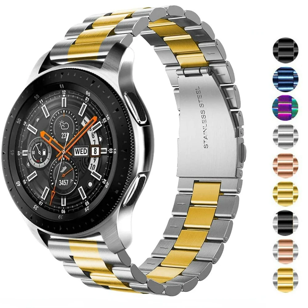 20 22mm Metal Strap For Samsung Galaxy Watch 3 45mm/Gear S3/Active 2 Watch 4/Classic/5/Pro/6 for Huawei Watch GT4 3 /Amazfit GTR