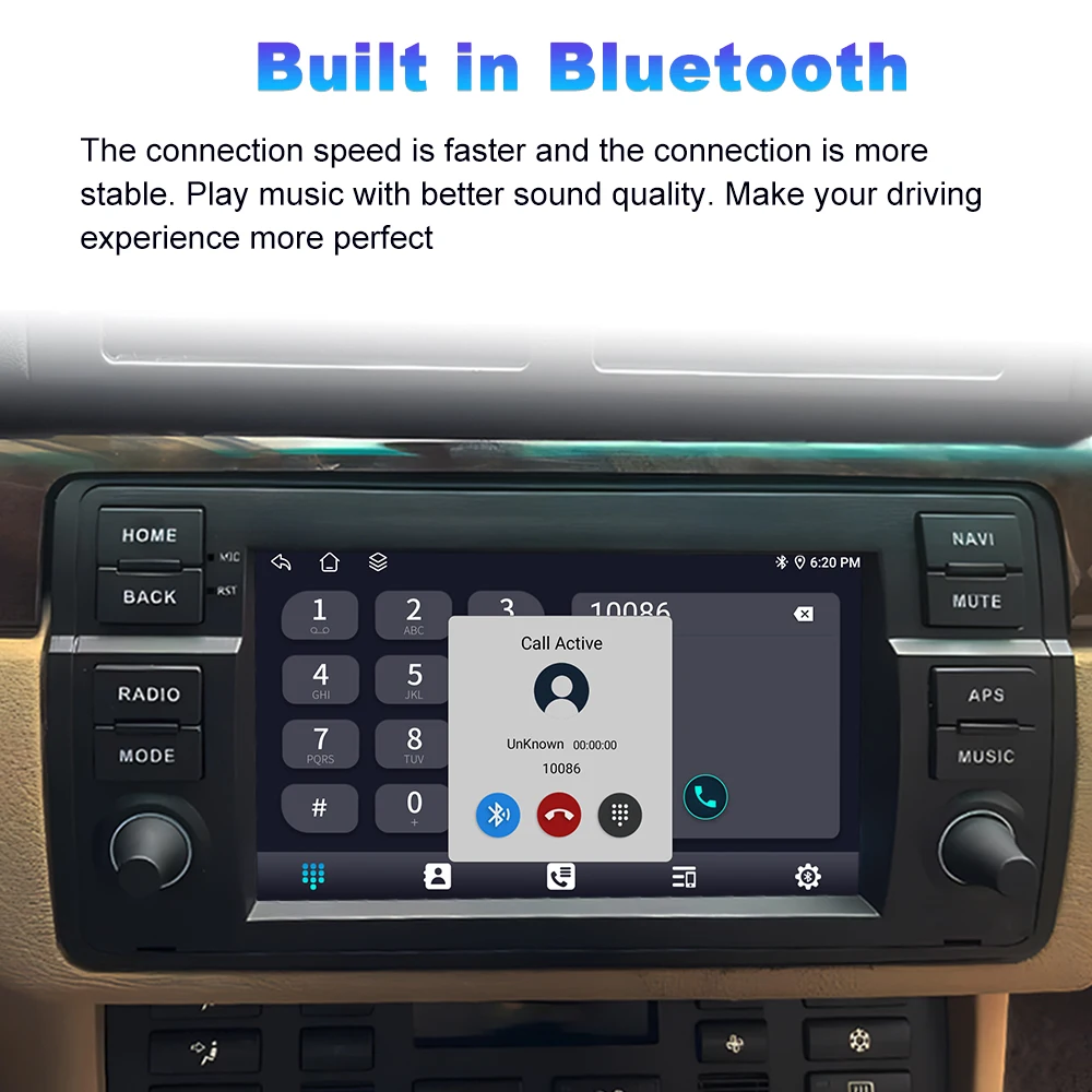 Drahtlose CarPlay Auto Radio Multimedia Video Player Navigation GPS Android Auto für BMW 3er E46 1999-2005 Head Unit Wifi – Detail 12