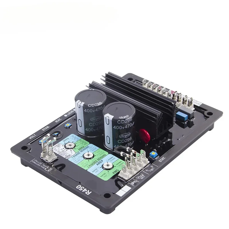 AVR R450 Automatic Voltage Regulator, 3 Phase Brushless Generator Stabilizer Voltage Adjustment Board Power Supply
