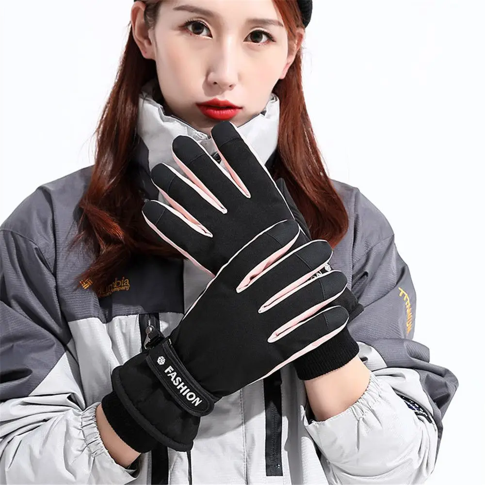 Outdoor Sports Snowboard Winter Thicken Touch Screen Ridding Gloves Waterproof Warm Ski Gloves for Women and Men High Quality