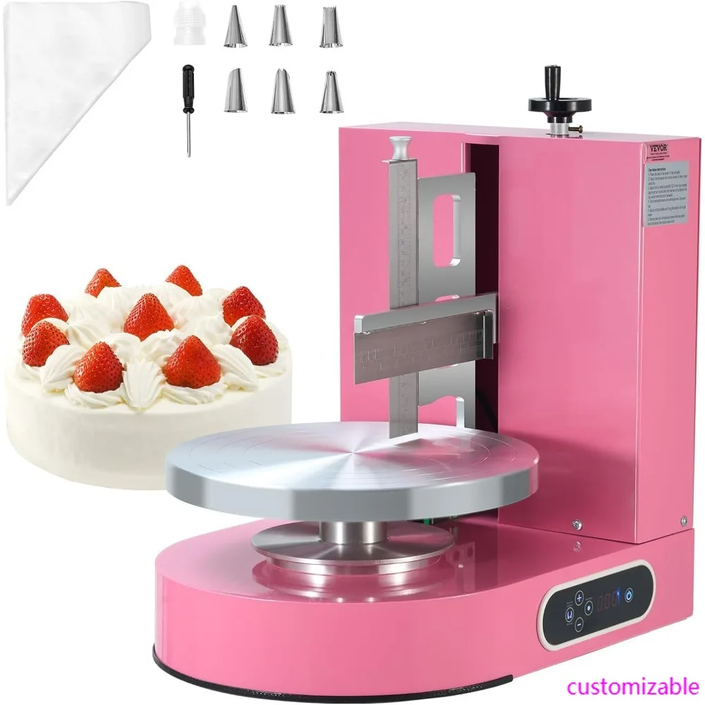

Cake Decorating Equipment: Silent Operation Cream Spreader and Coating Machine with Turntable Feature