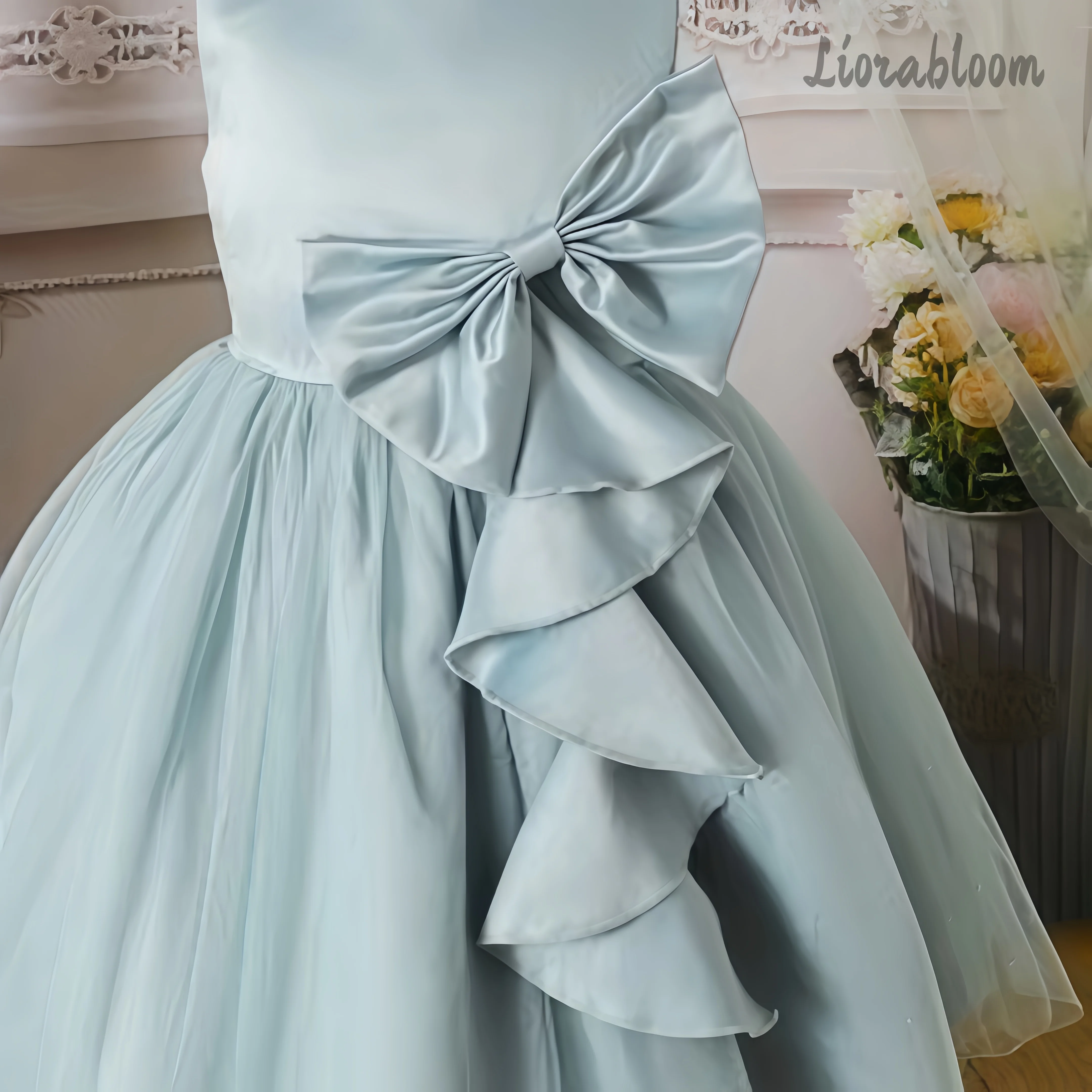 Vestido de noche azul para niñ - Large Women'S Formal Wear reseña y precio