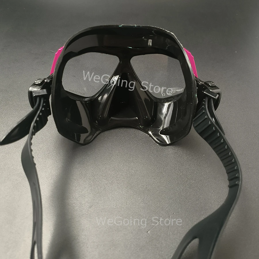 Professional Low Volume Freediving Glasses Mask Similar Apollo Aluminium Alloy Scuba Mask with Wet Diving Tube Set