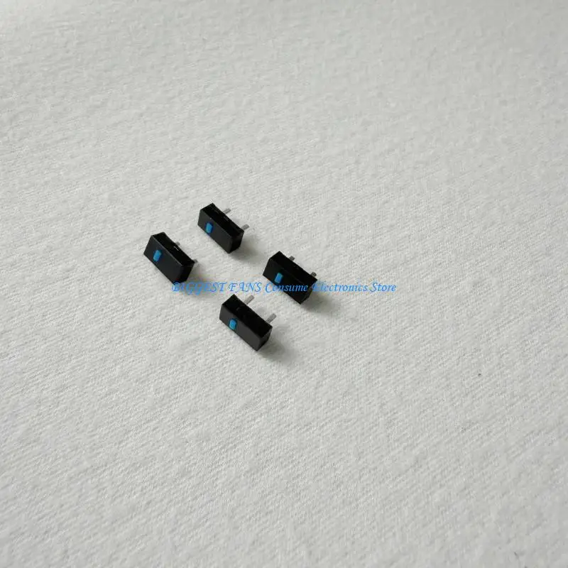 F68B Blue Insert Mouse Microswitch Replacement Parts, 2 Pin 4 Pack for Imperator Naga 3300 3600 Button Repair, Maintenance