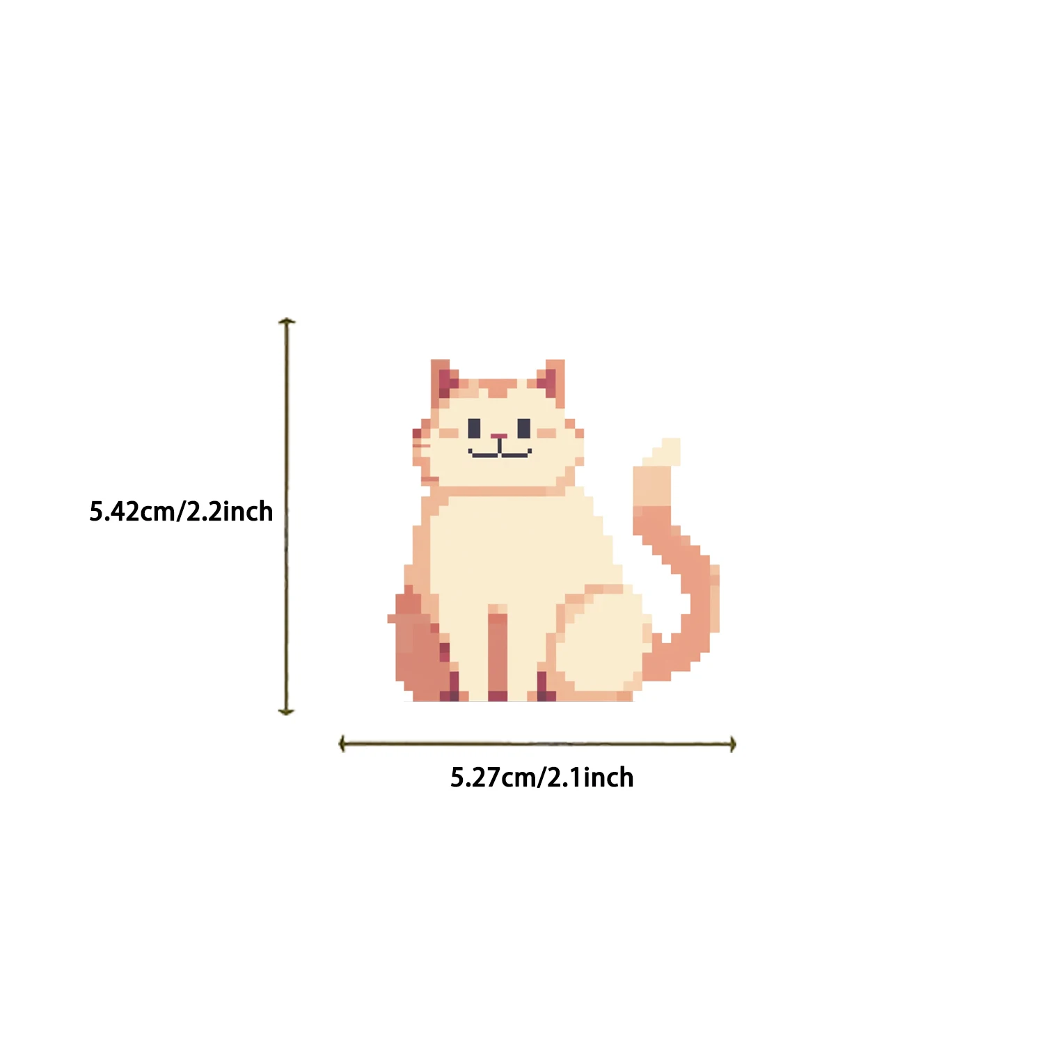 50ชิ้นการ์ตูนน่ารักพิกเซลสติ๊กเกอร์ไวนิลแล็ปท็อปสติกเกอร์รูปแมวสำหรับกระบอกน้ำกระเป๋าโน๊ตบุ๊คกราฟฟิตีกันน้ำสติกเกอร์เด็ก