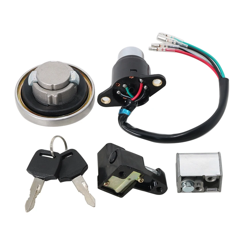 Ignition Key Lock Assembly For Suzuki DR250R 1998-2000 Motorbike Fuel Tank & Seat Lock Kit 37000-13821 /37000-13822 /95700-44810