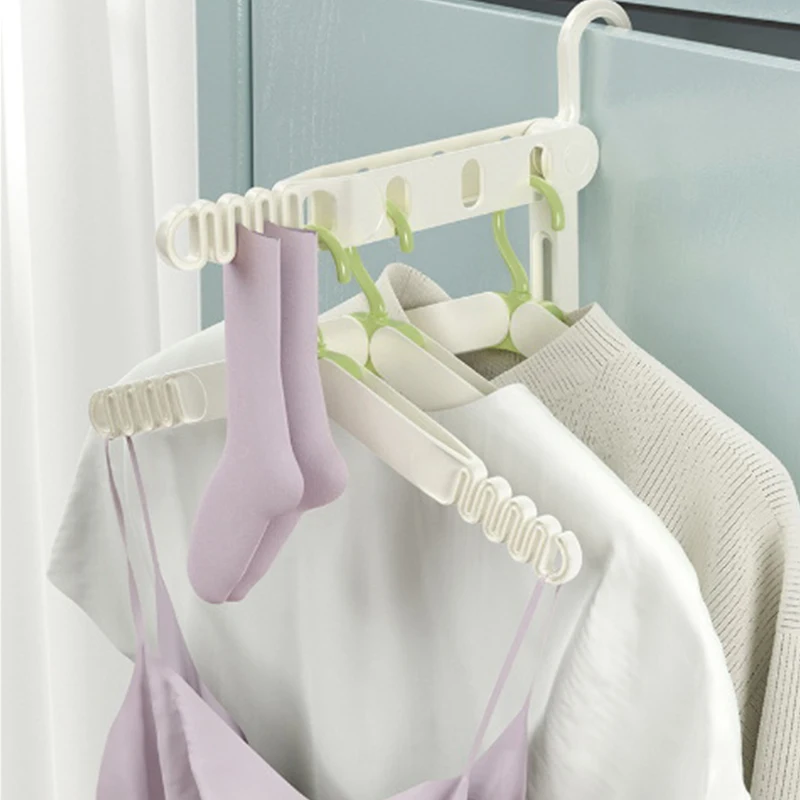 

Foldable Drying Rack 5 Holes Travel Portable Clothes Hanging Hotel Indoor Drying Rack Hanging Clothes Hook Hanging Hole Rack