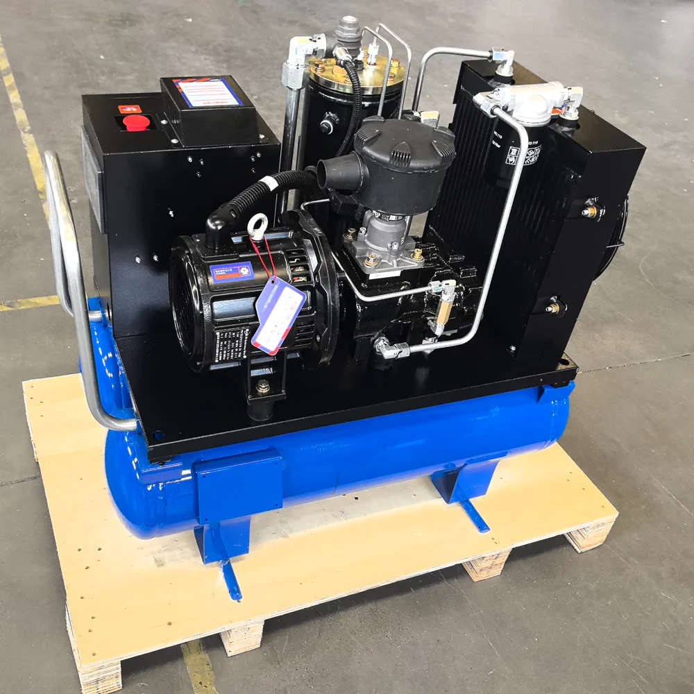 

Industrial Portable 20Hp Screw Air Compressor Machine With 120 Liter Tank And Wheels