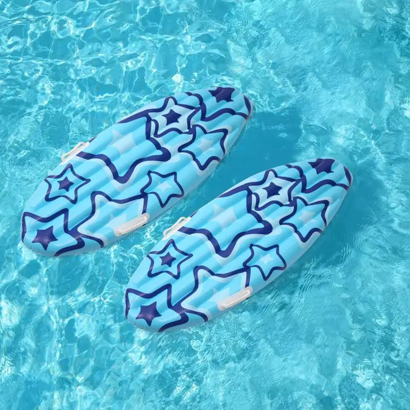 Lightweight Swimming Floating Mat Star Pattern Portable Adult Bodyboard PVC Inflatable Swimming Bodyboard With Side Handles