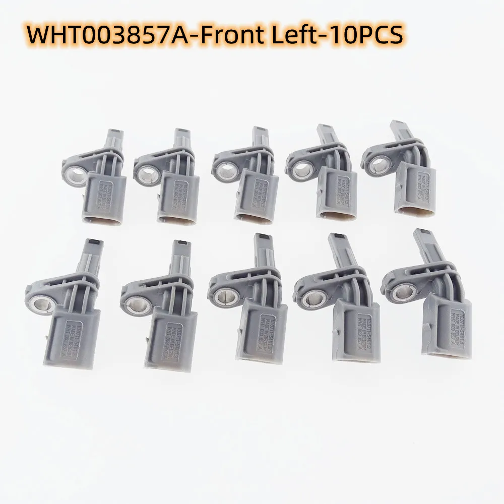 SCJYRXS 10Pcs For VW Golf MK6 Passat B6 B7 Eos CC Beetle Tiguan WHT 003 857A Grey Front Left ABS Speed Sensor WHT003857A