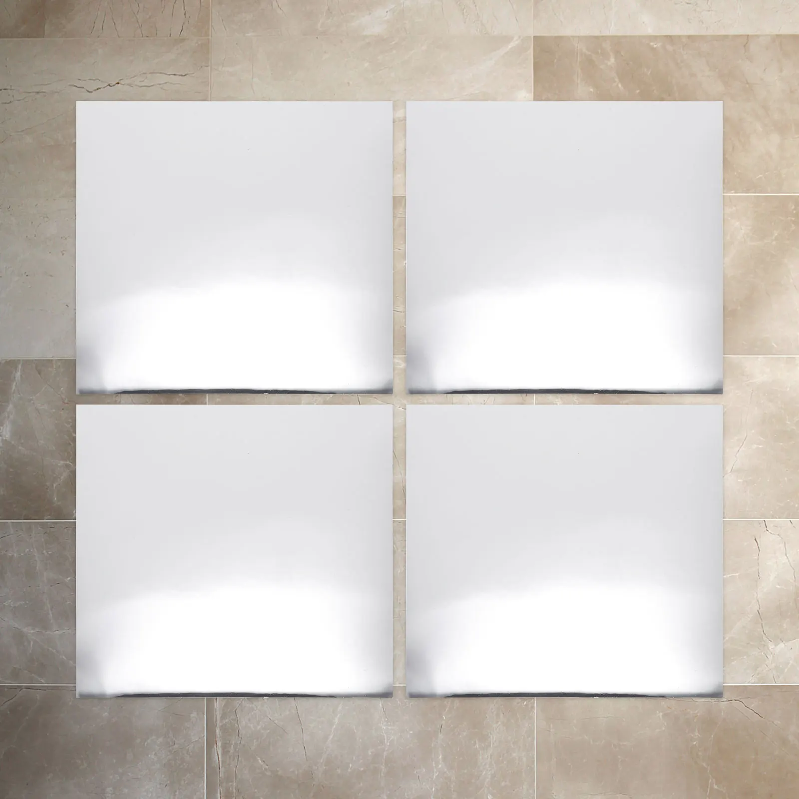

25Pcs Frameless Mirror Tiles Acrylic Wall Mounted Mirrors for Kitchen Bathroom Ceiling Dormitory Background Wall