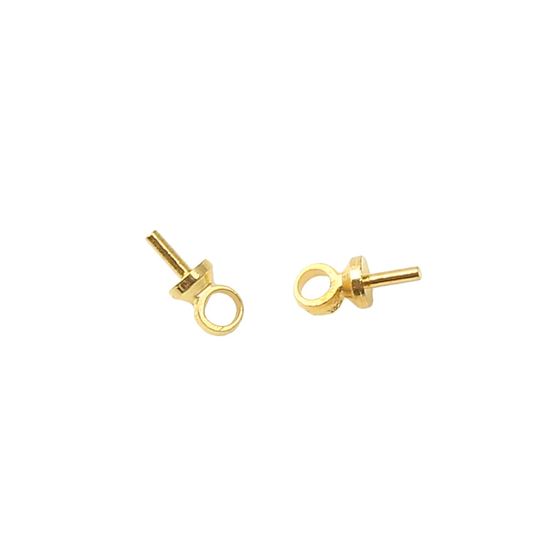 (200 Stück = 1 Los!) Schmuck-Ösenstift Perlenanhänger-Verbinder für Anhänger 2,5x6,5mm Goldfarben Silberfarben Bronzebeschichtet EW34 – Detail 3