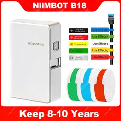 Niimbot D11 B18 mini Label Maker Thermal Transfer Label Sticker Printer with Ribbon for Mobile Phone Machine