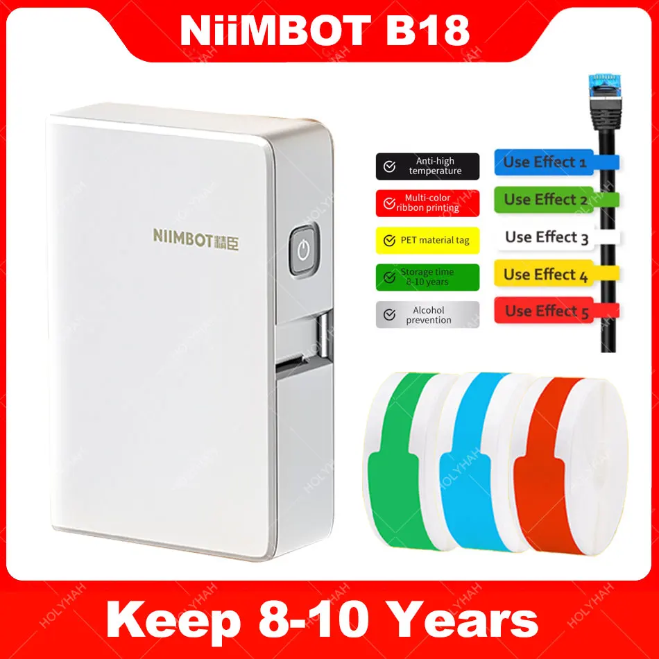 niimbot transferencia termica etiqueta impressora com fita mini label maker maquina do telefone movel d11 b18 01