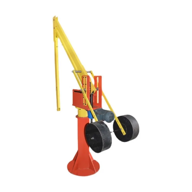 Electric balance crane assisted mechanical crank arm lifting rotary crane material handling