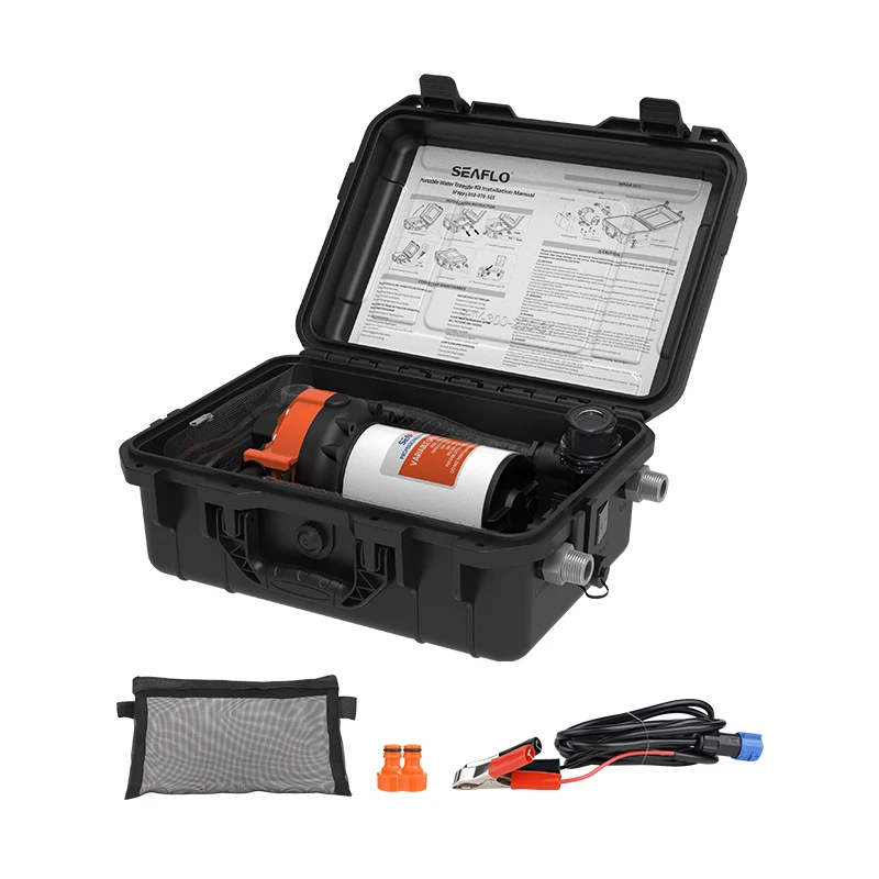 

SEAFLO Por High Pressure Car Washer Pump DC 12V 5GPM 70 PSI Self-Priming Quick Car Cleaning Wash Pump Washdown Pump Kit