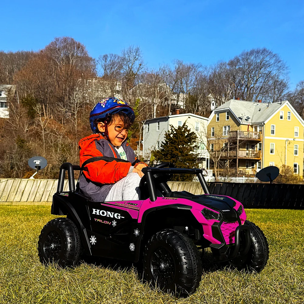 Junior Off-Roader! 12V Electric UTV Car for Kids 3-6, Features Parent Remote Control, Realistic Style & Smooth Ride